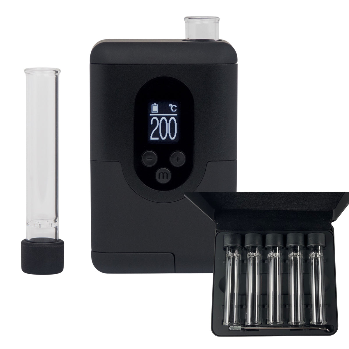Arizer ArGo Spar-Set mit Glasmundstück und Pre-Load-Etui