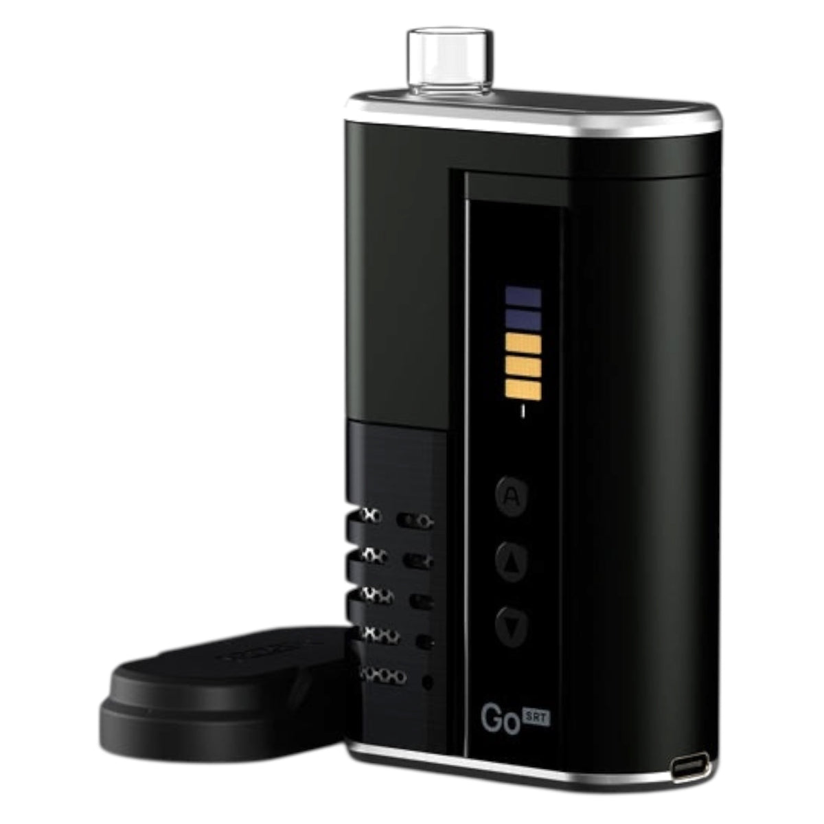 Arizer GO SRT Rückseite mit details Akkustand
