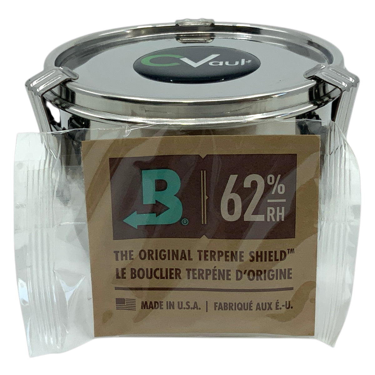 Cvault 0,5 Liter mit Boveda 62% 8 Gramm