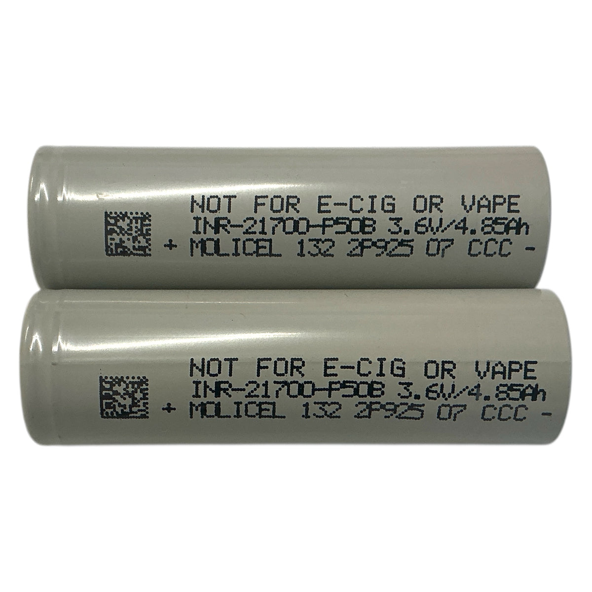 Molicell INR21700 5000mAh Akkus 2er Set liegend