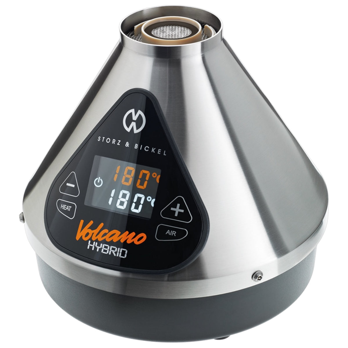 Storz & Bickel Volcano Hybrid Silber seitlich Details Display