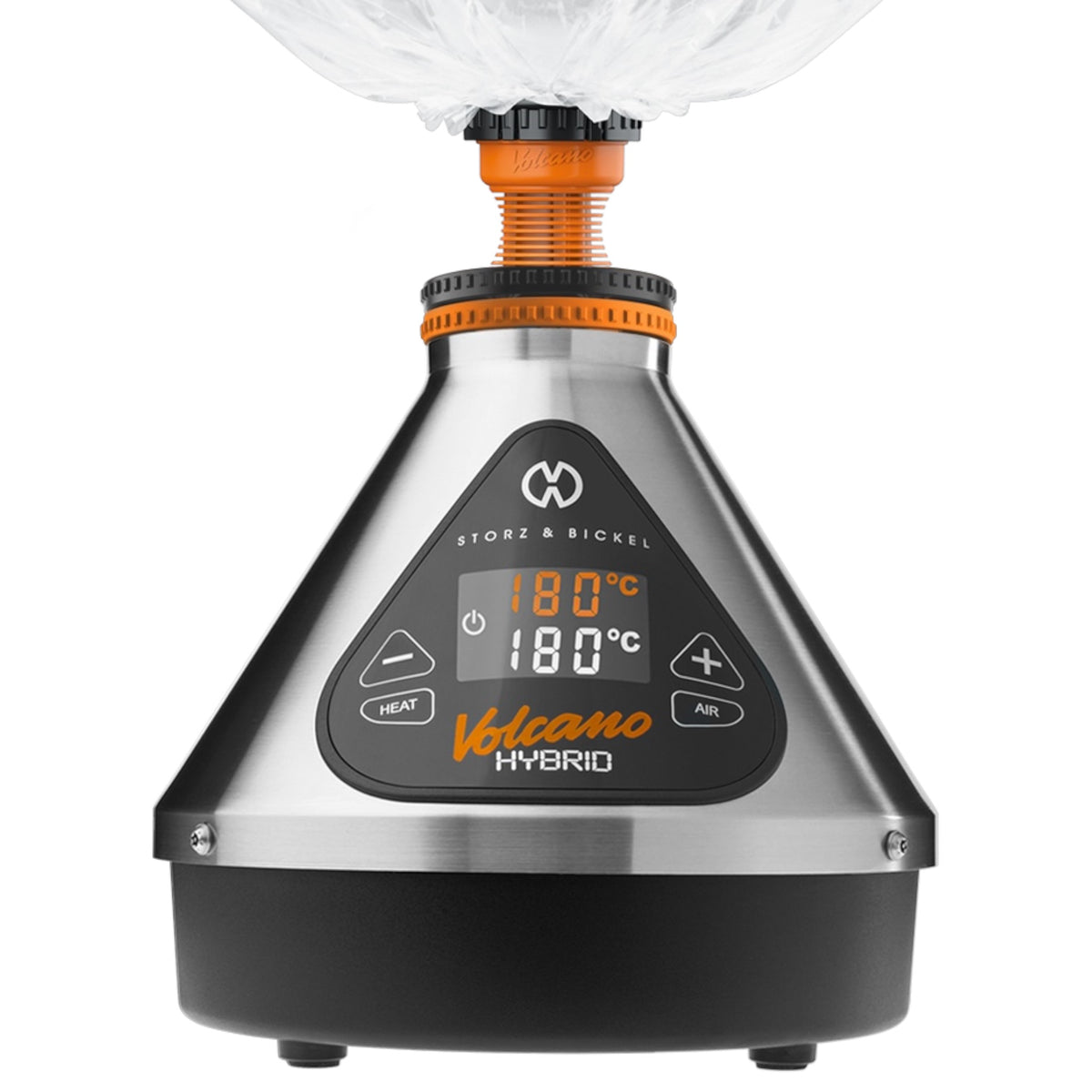 Storz & Bickel Volcano Hybrid Silber mit Ballon