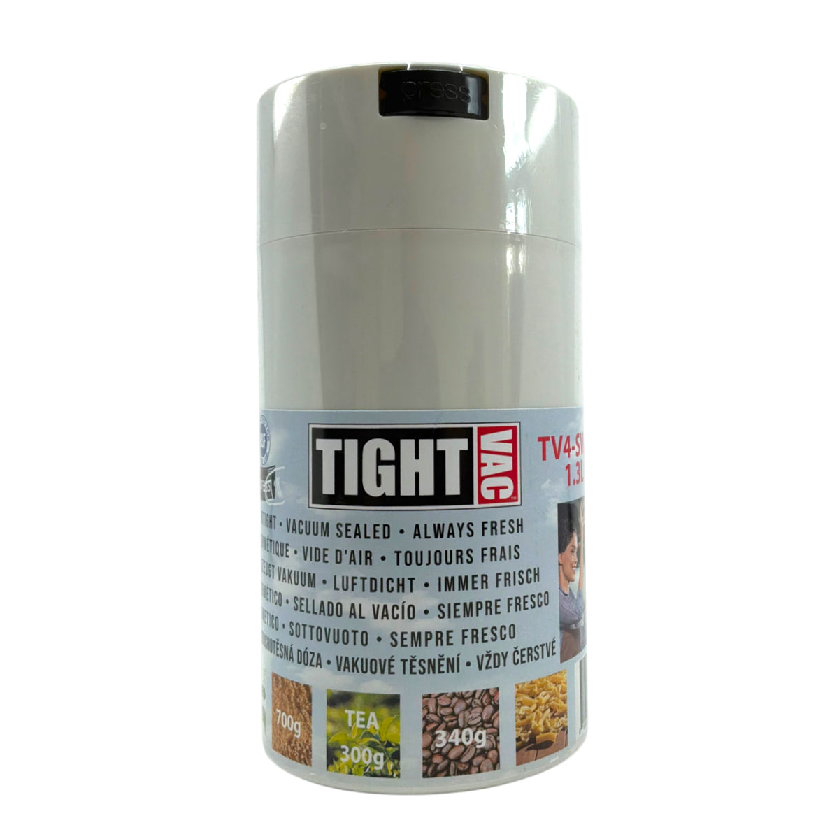 Tightpac Vitavac Vakuum-Container in Weiß