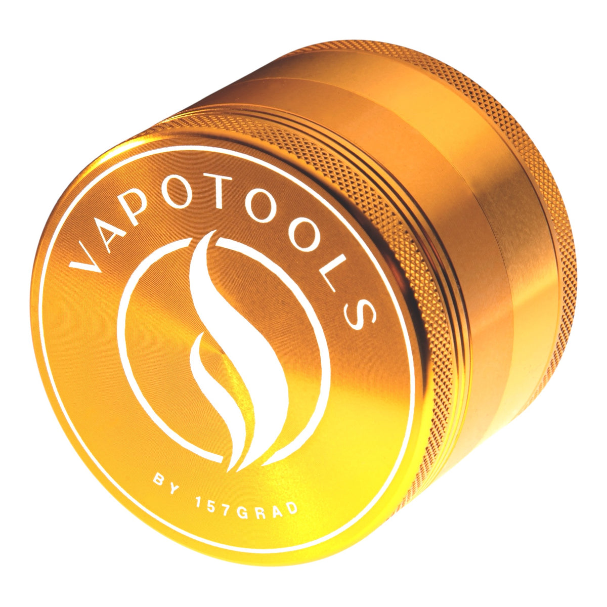 Vapotools by 157Grad Aluminium Premium Grinder Gold seitlich nach links