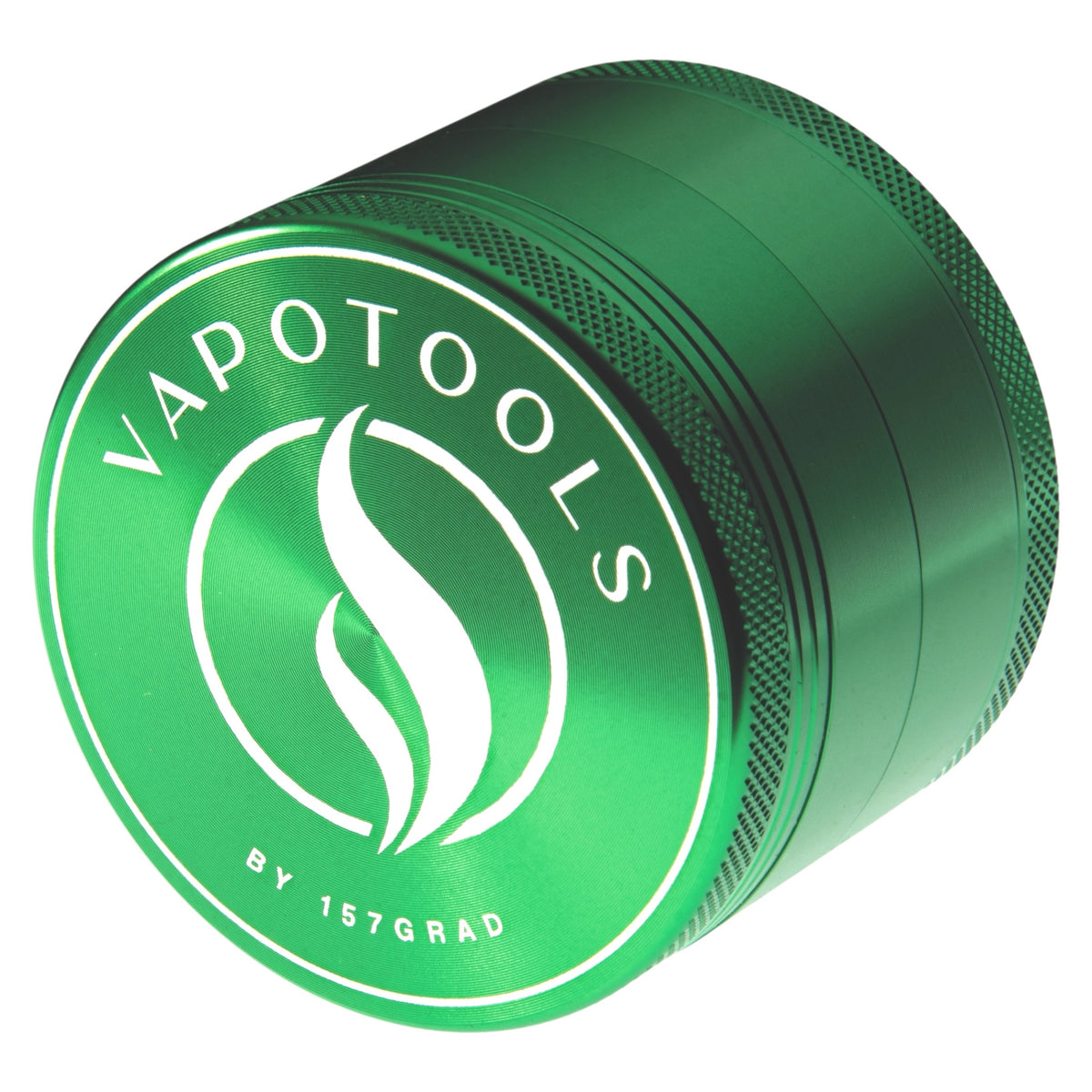 Vapotools by 157Grad Aluminium Premium Grinder Grün seitlich nach links