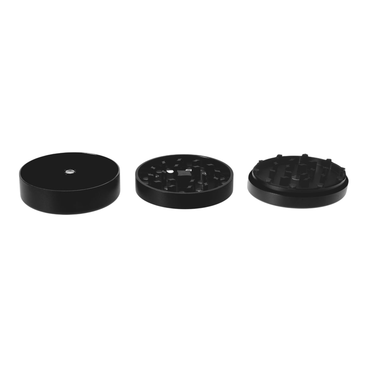 Vapotools by 157Grad Aluminium Ultra Grinder Schwarz geöffnet Details Mahlwerk