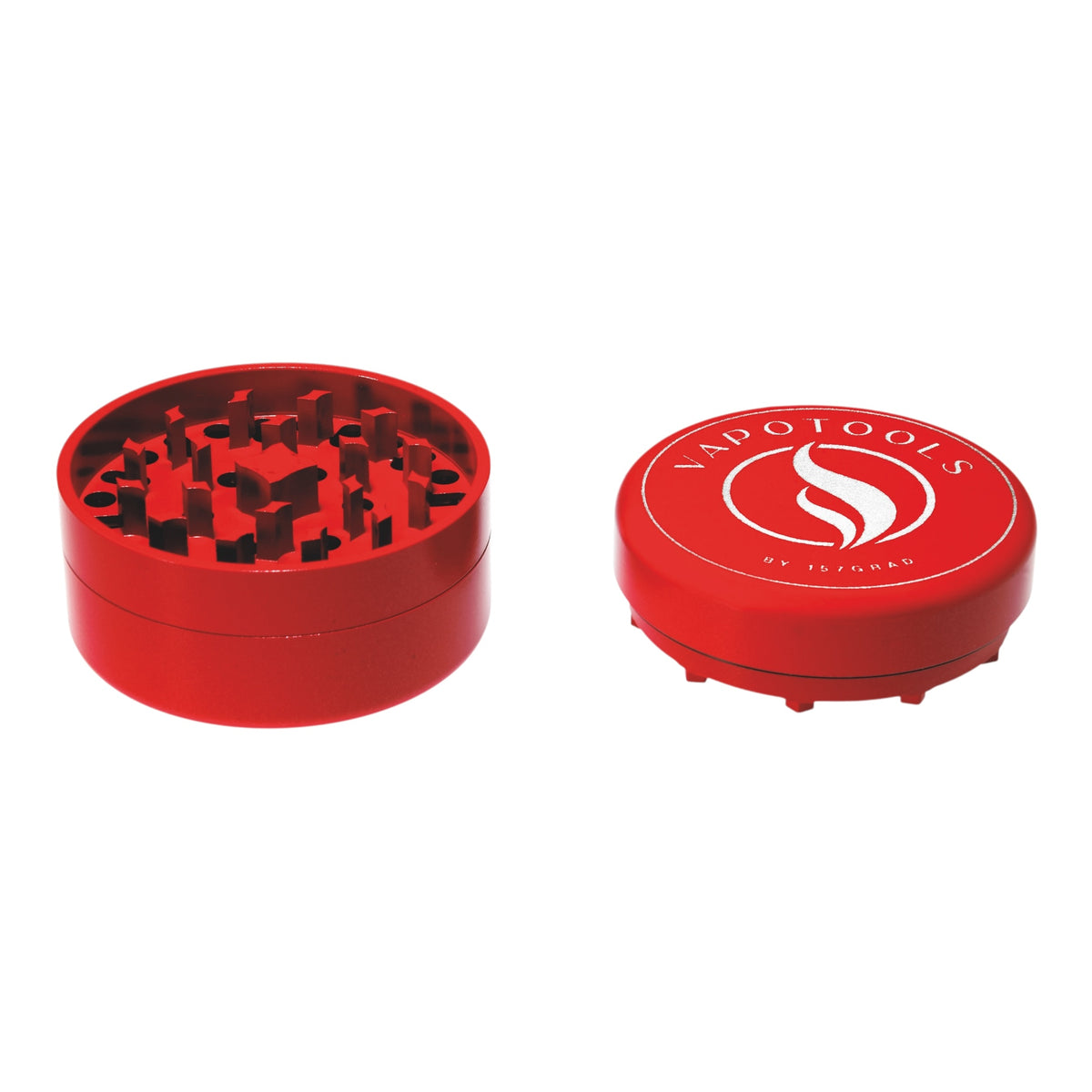 Vapotools by 157Grad Ceramic Ultra Grinder Rot geöffnet in 2 Teile