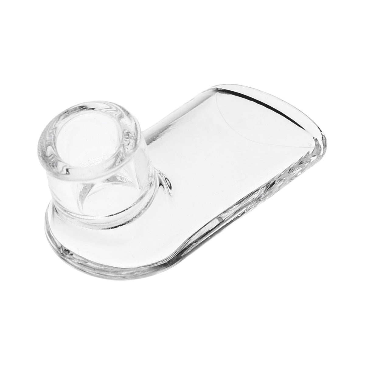 Vapotools by 157Grad Glasmundstück für den Venty Vaporizer transparent schräg seitlich