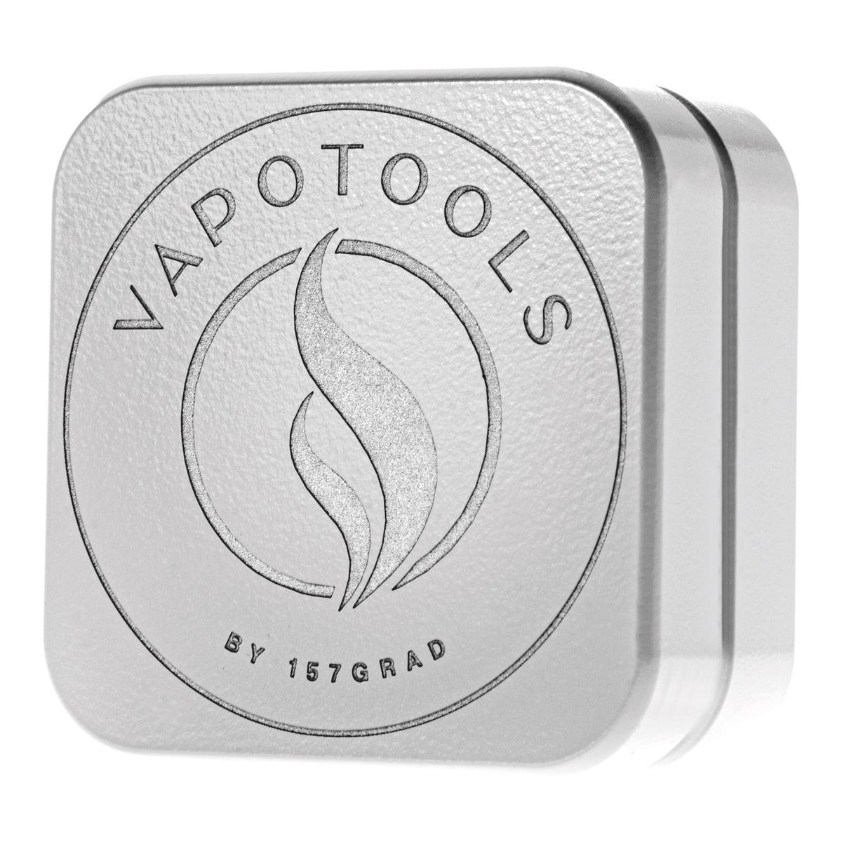 Vapotools by 157Grad Ceramic Square Grinder Weiss seitlich nach Links
