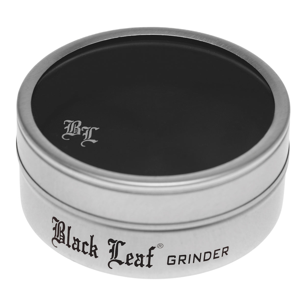 Black Leaf Alu Grinder 2 teilig Schwarz in Aufbewahrungsdose