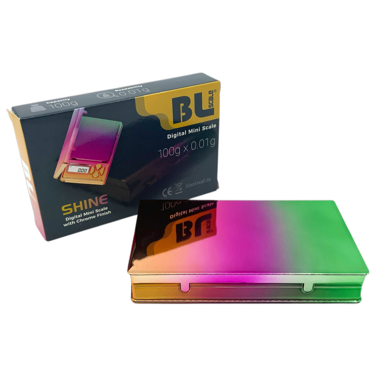 Black Leaf mini Scale Shine Feinwaage Bunt mit Verpackung