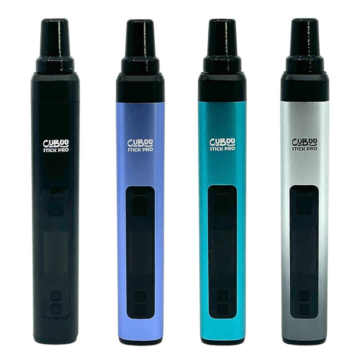 Cuboo Stick Pro Vaporizer in Schwarz, Violett, Türkis und Silber