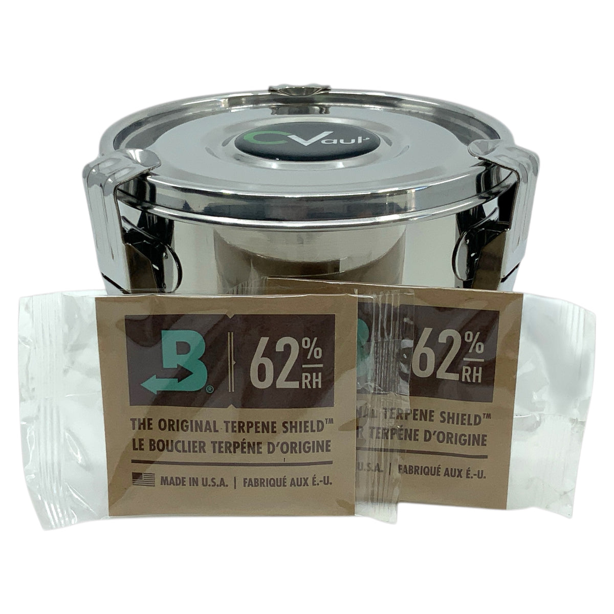 Cvault 0,95 Liter  mit 2x Boveda 62% 8 Gramm