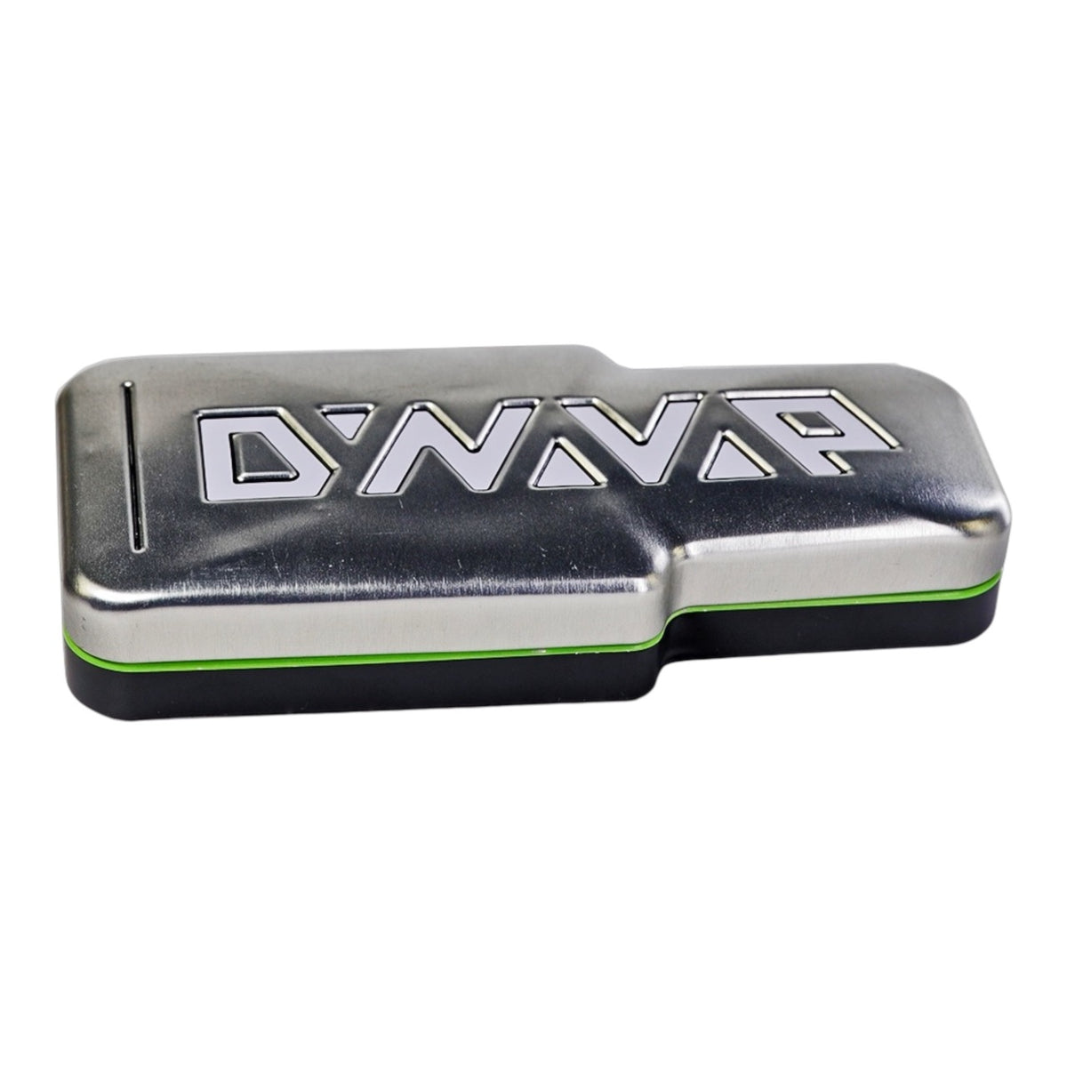 DynaVap-Etui aus Metall von schräg oben