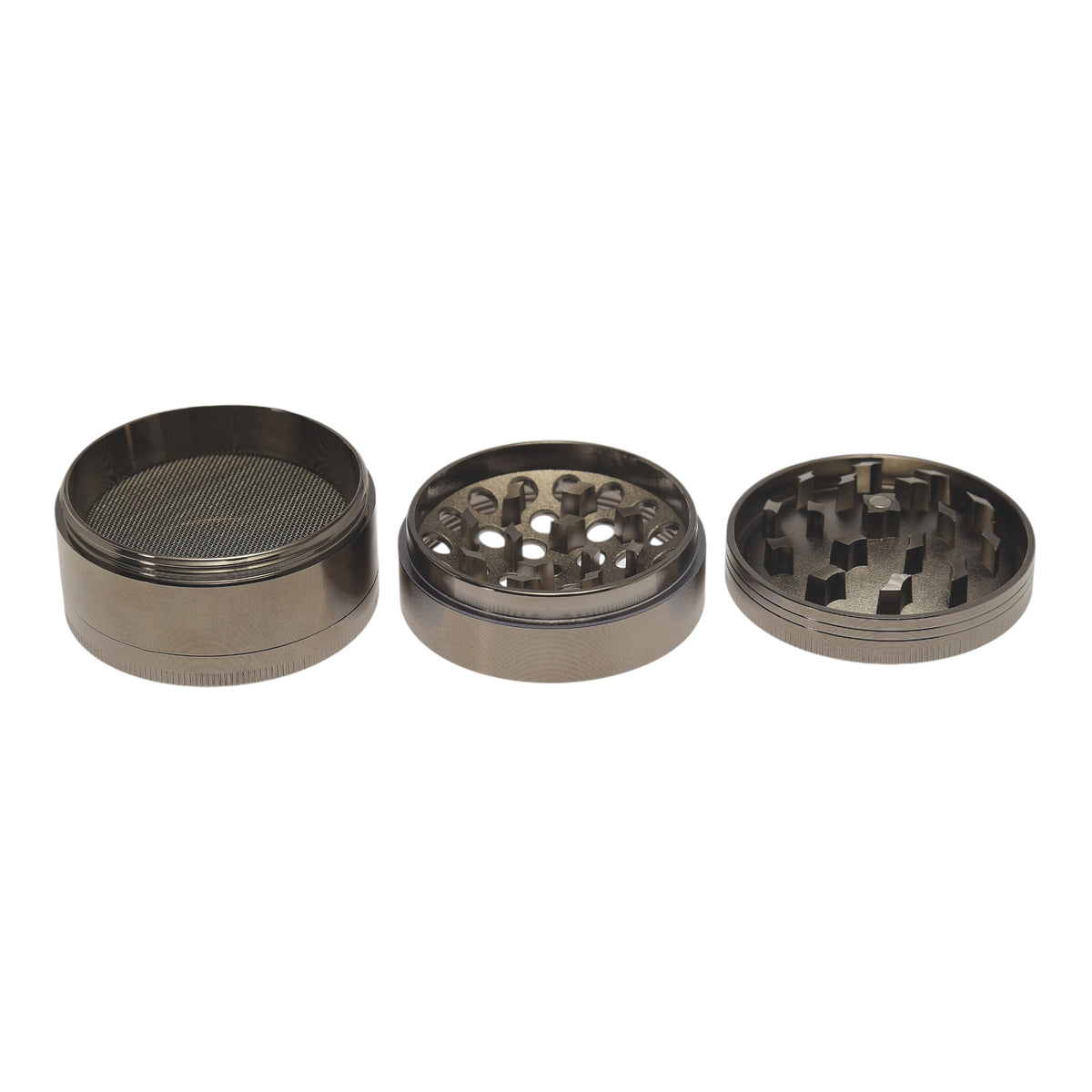 Near Dark Alu-Grinder in drei Teilen zerlegt