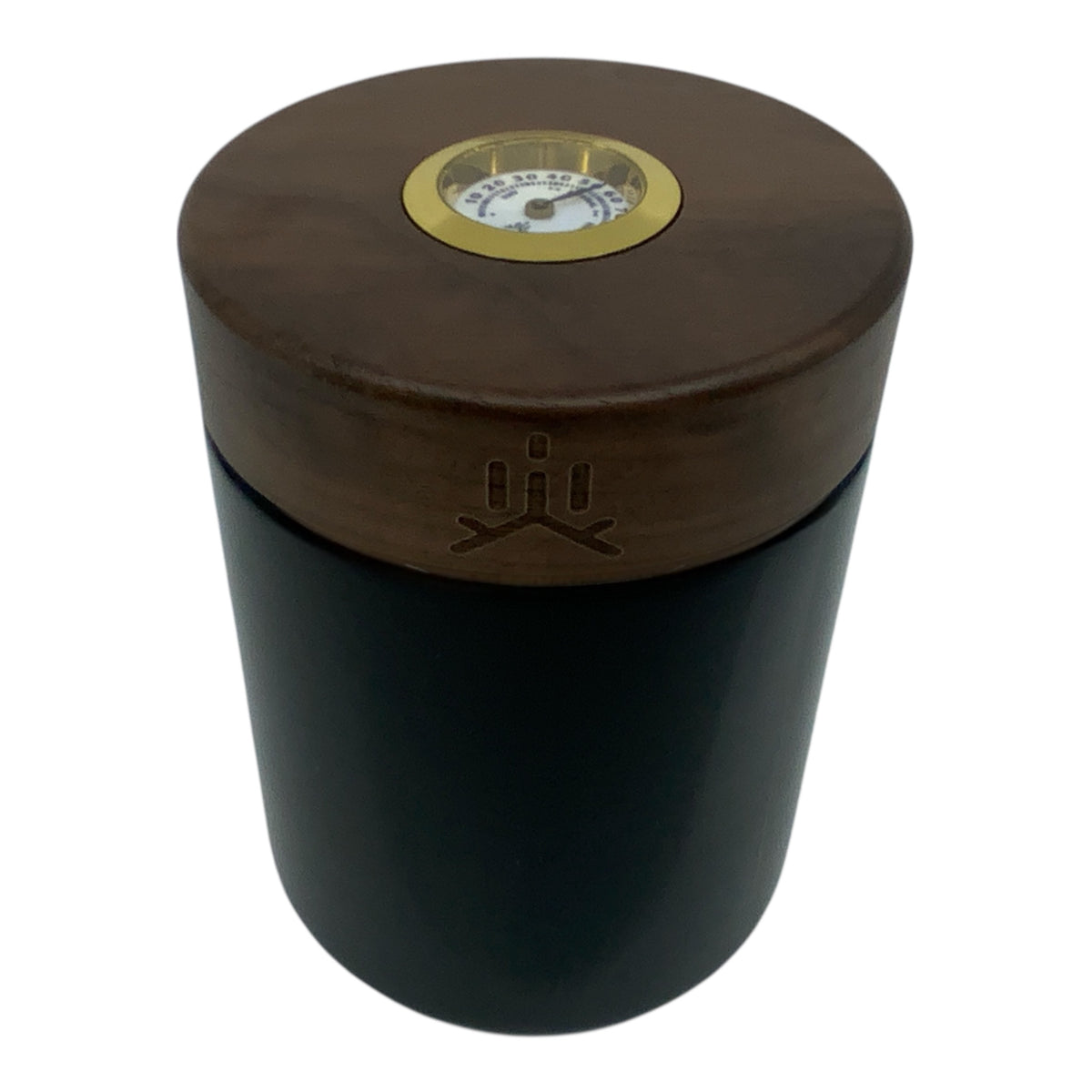 Inhale Infinity Jar 200ml  Deatils Hygrometer und Logo