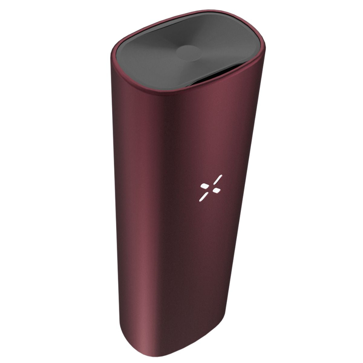 Pax Mini 2025 Oxblood schräg von oben mit flachem Mundstück