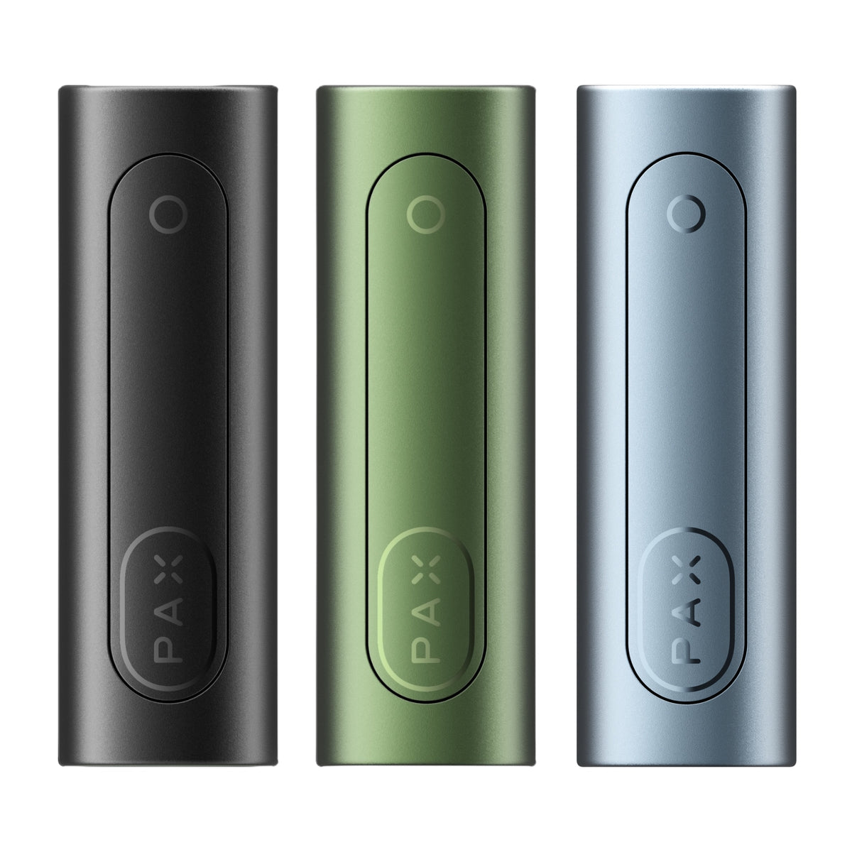 Pax Flow in 3 Farben - Onyx, Greenstone und Blue Haze