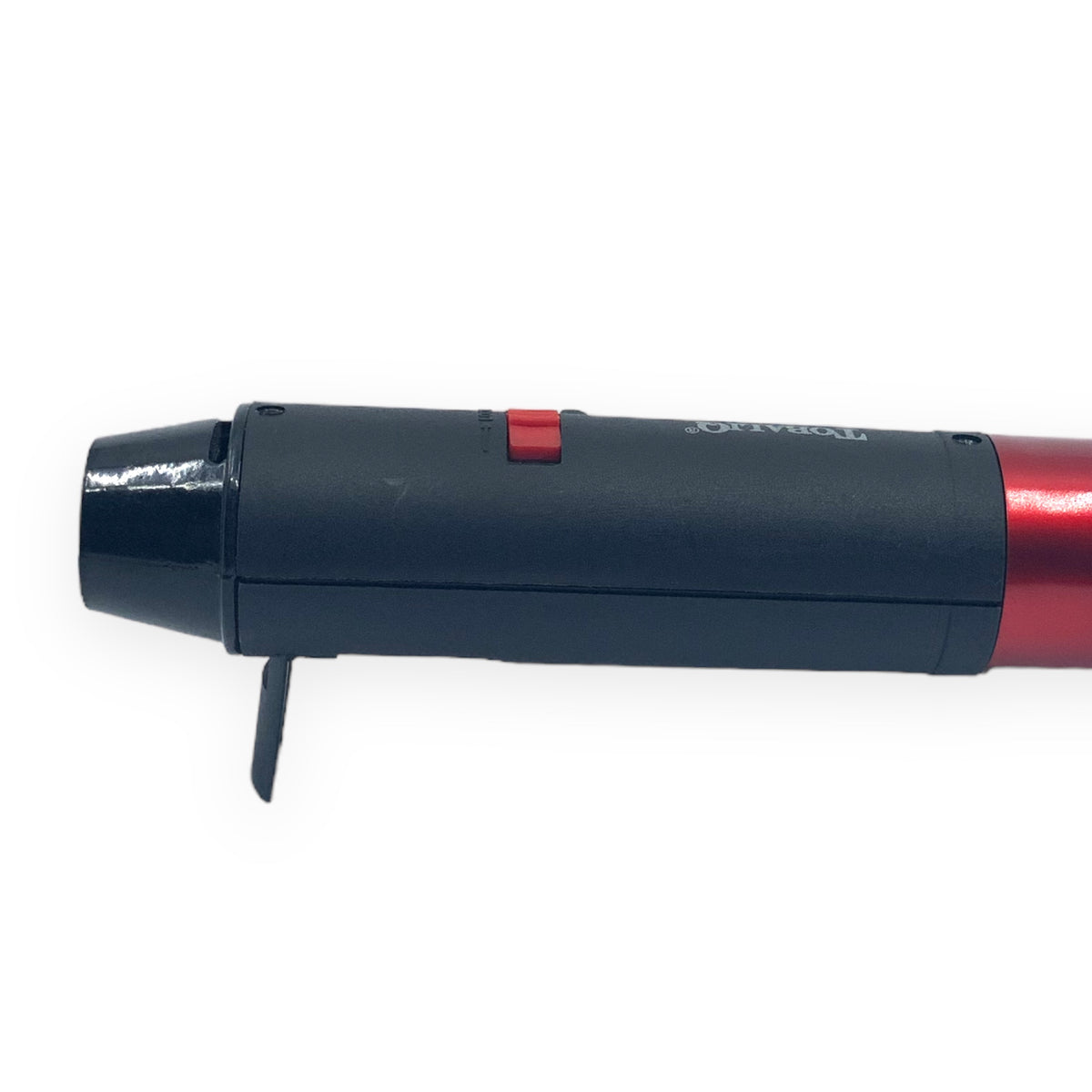Tobaliq M3 Turbo Jet Feuerzeug Metallic Rot Details Staender