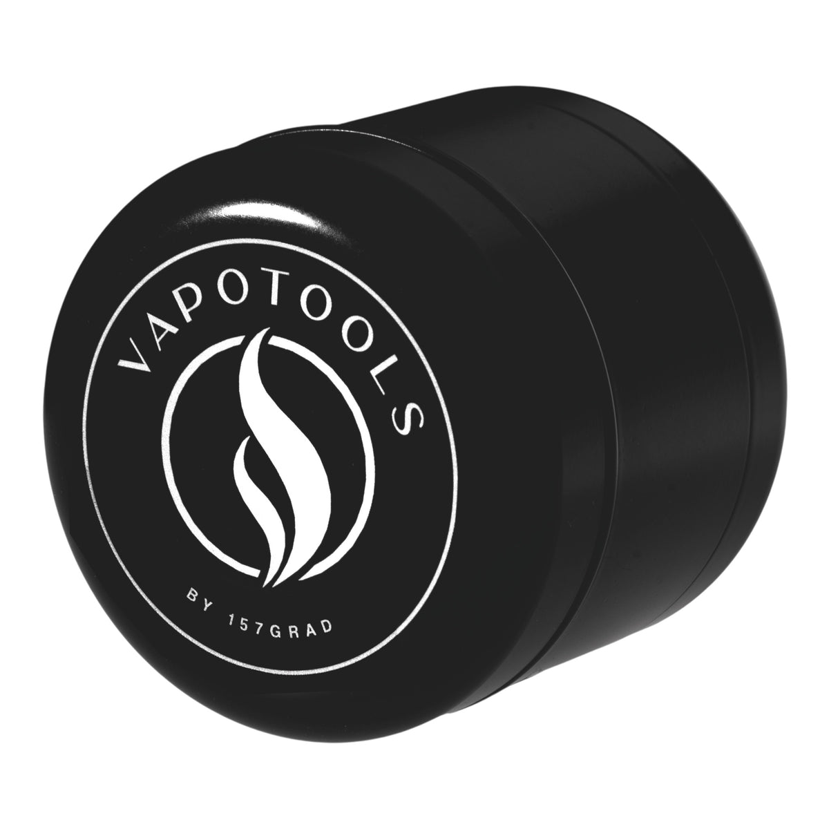 Vapotools by 157Grad Ceramic Herb Grinder 4teilig Schwarz schräg seitlich nach links