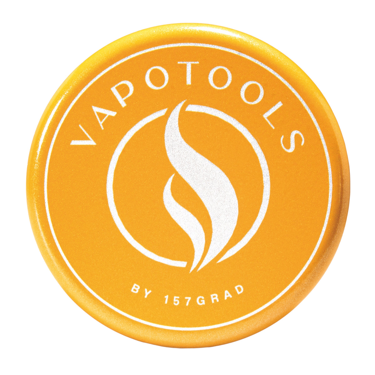 Vapotools by 157Grad Ceramic Ultra Grinder Gelb Logo Details