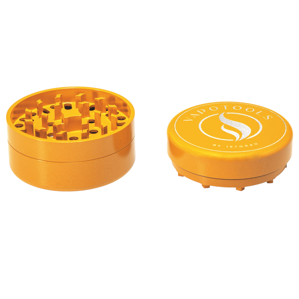 Vapotools by 157Grad Ceramic Ultra Grinder Gelb geöffnet in 2 Teile