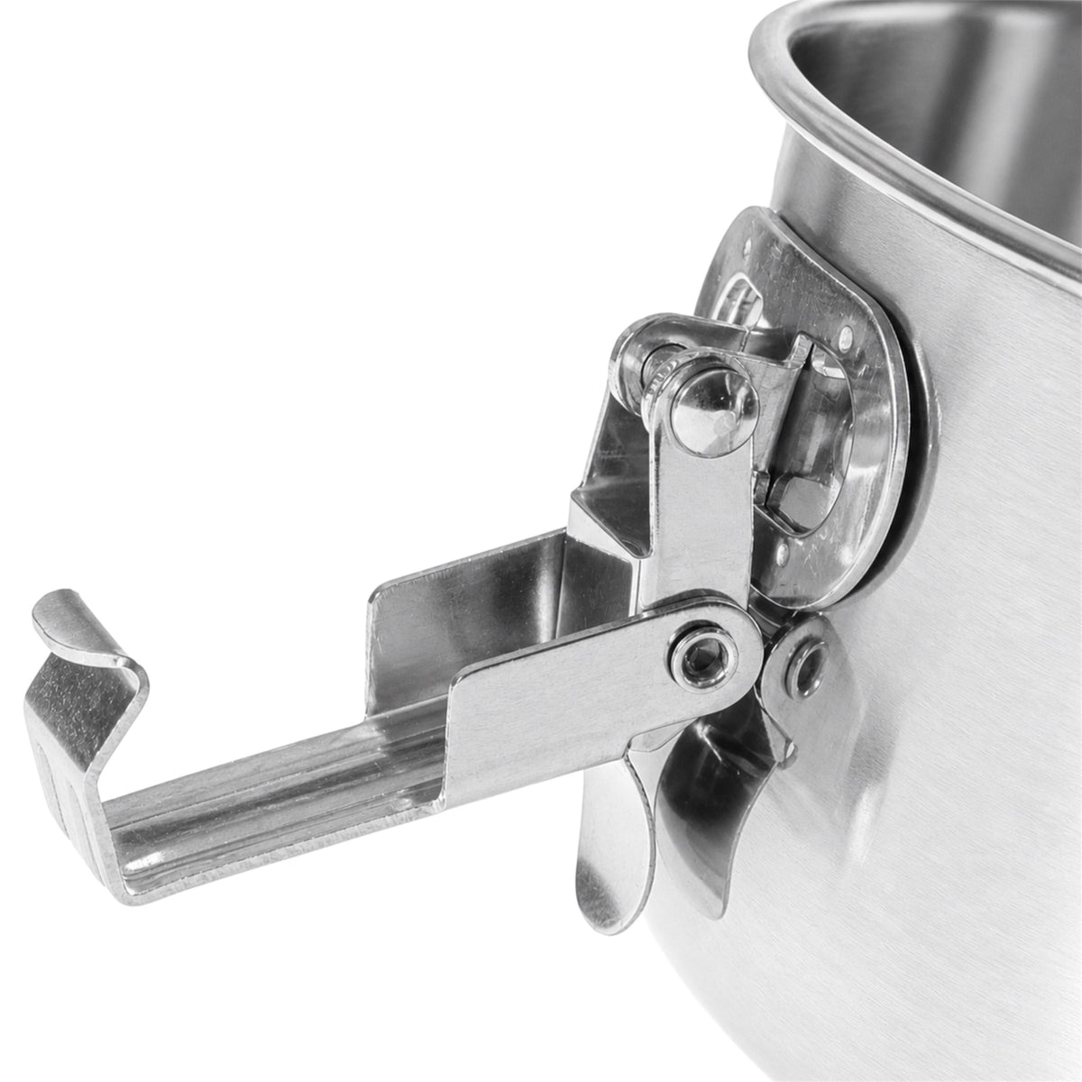 Vapotools by 157Grad Edelstahl-Vorratsbehälter 300ml Details geöffnete Klammer