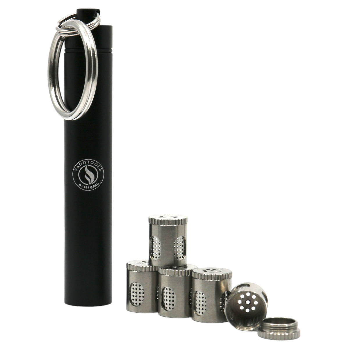 Vapotools Aufbewahrungsröhrchen mit fünf Dosierkapseln für den FENiX Mini+