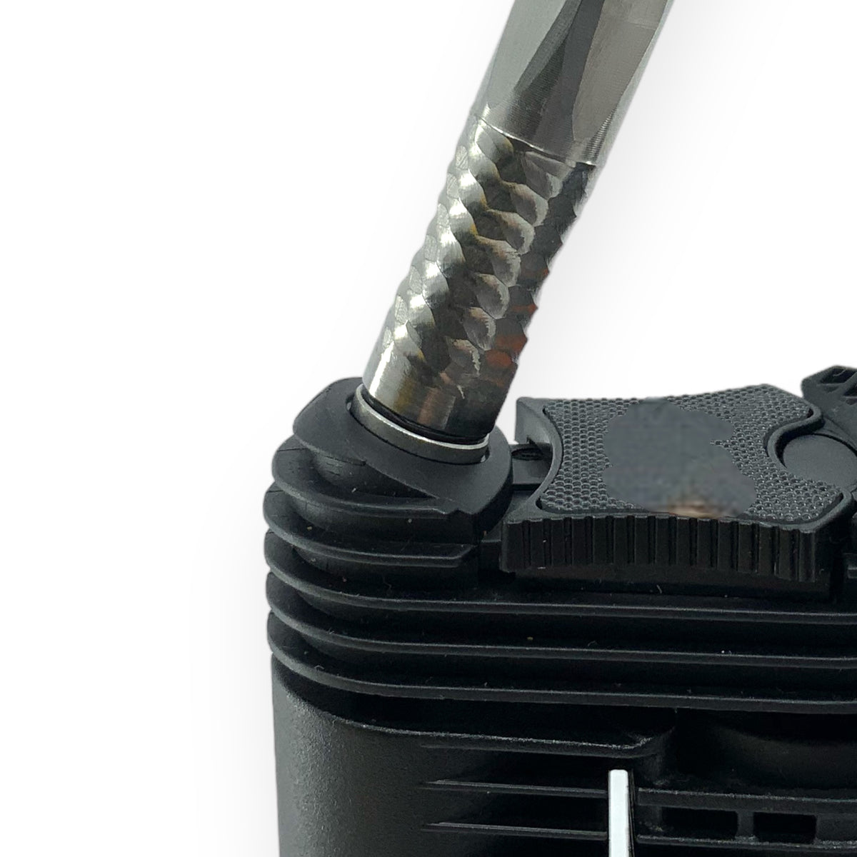 Vapotools Adapter im Einsatz am Mighty in Nahaufnahme