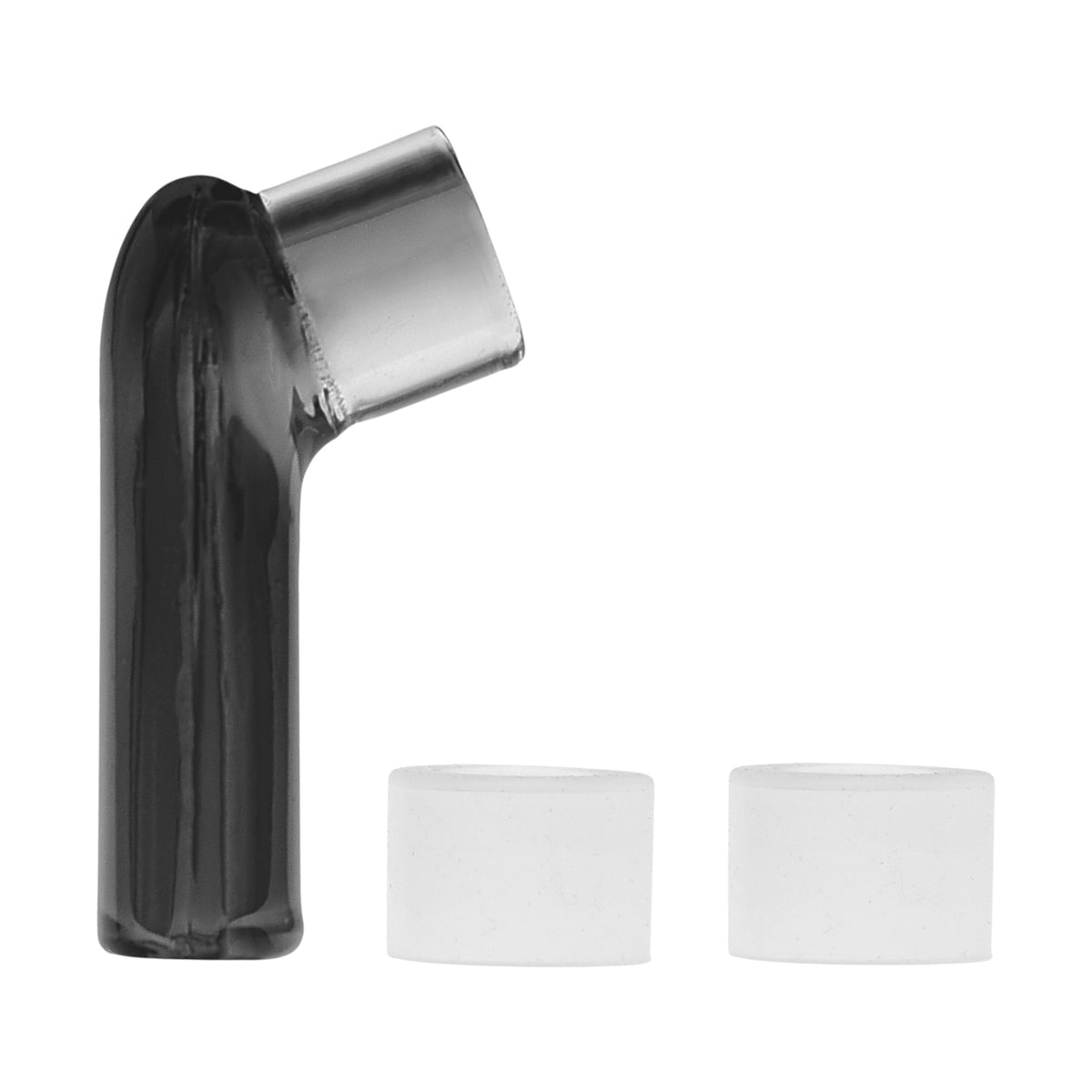 Vapotools by 157Grad Glasmundstück für den Venty Vaporizer schwarz mit 2 Dichtringen