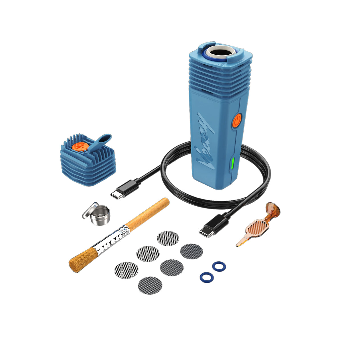 Veazy Vaporizer Dynamic Blue Lieferumfang