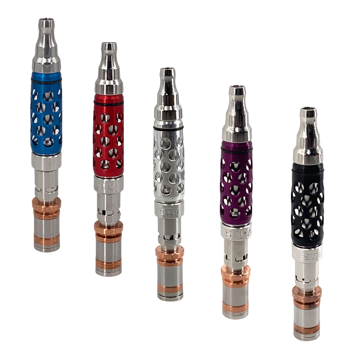 Vestratto Anvil DuraCore Vaporizer in fünf Farben nebeneinander
